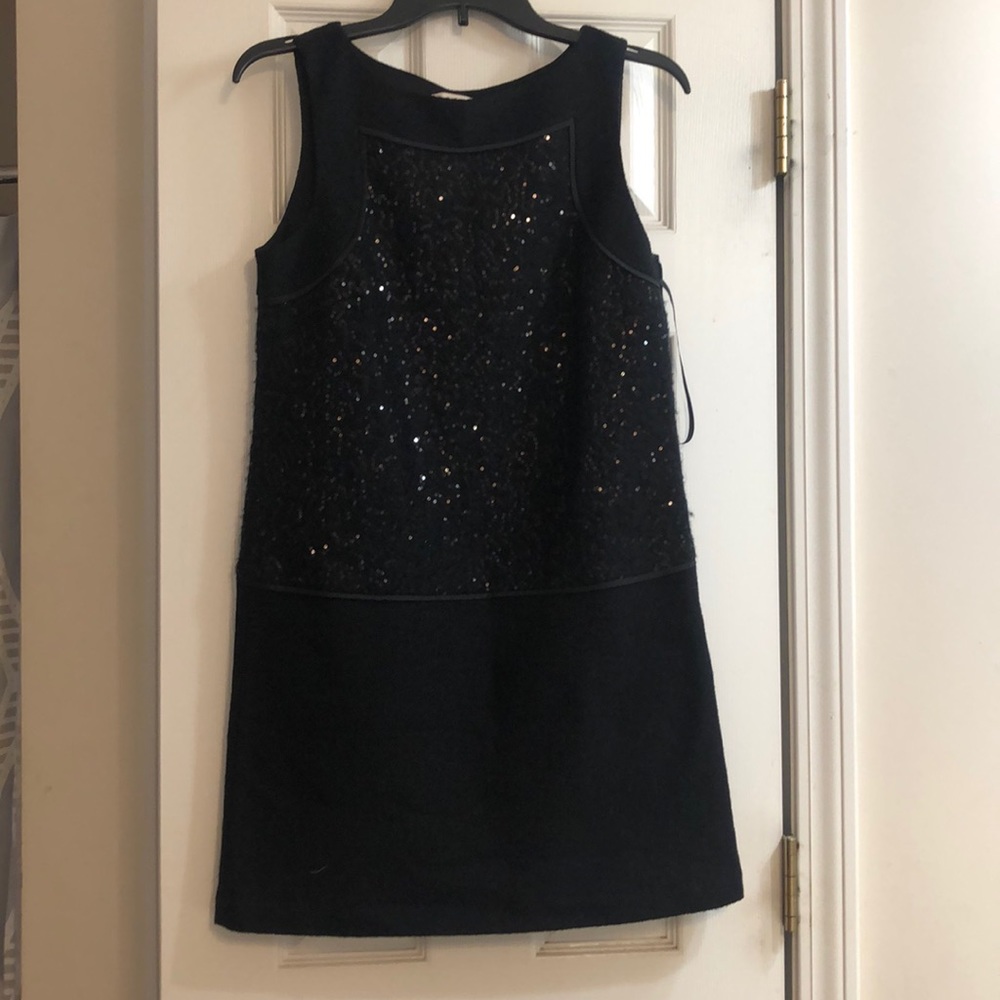 LOFT black sequins formal dress